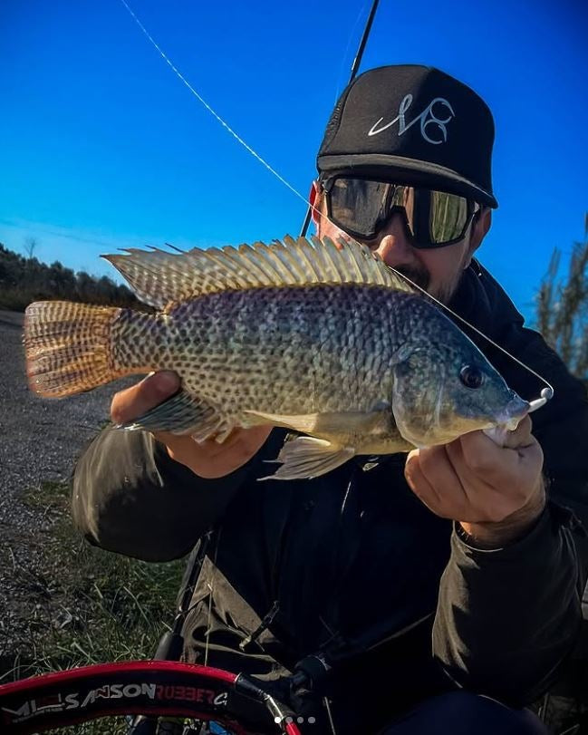 Occhiale da vista per pesca sportiva a mascherina lente specchiata argento