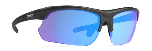 Occhiale sportivo con lenti polarizzate per tutti gli sport INFINITE OPTIC 2 nero opaco blu